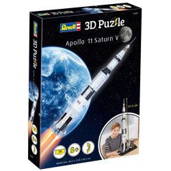 3D Пъзел Revell от 136 части - Аполо 11 Сатурн V 3D Пъзел Revell от 136 части - Аполо 11 Сатурн V