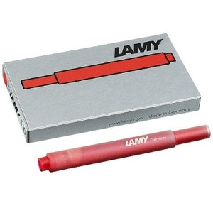 Комплект патрончета за писалка Lamy Т10 - Red