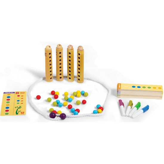 Дървена настолна игра за бързина Hape International - Бамбукова гора | Hape