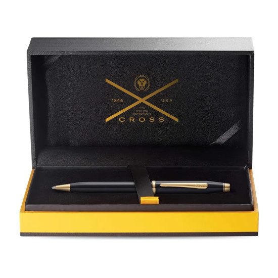 Химикалка Cross Century II - Black Lacquer GT | Луксозни пишещи средства