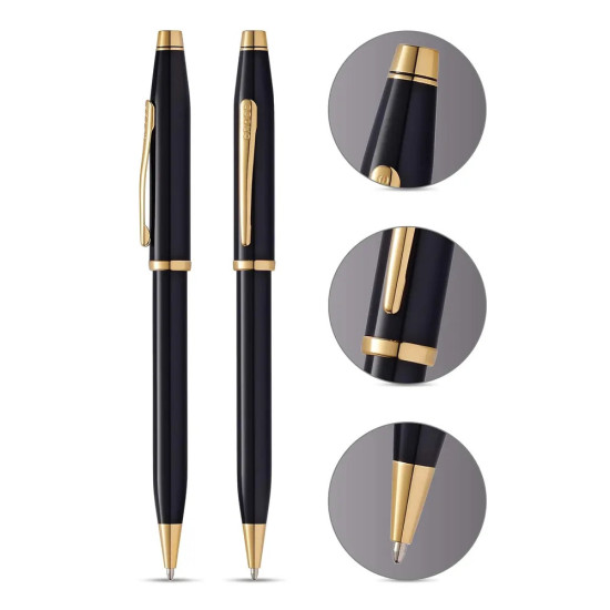 Химикалка Cross Century II - Black Lacquer GT | Луксозни пишещи средства