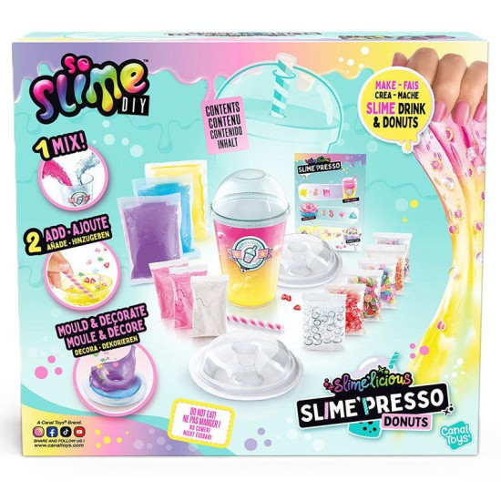 Игрален комплект Canal Toys Slimelicious - Направи си сам напитки и понички от слайм | Творчески комплекти