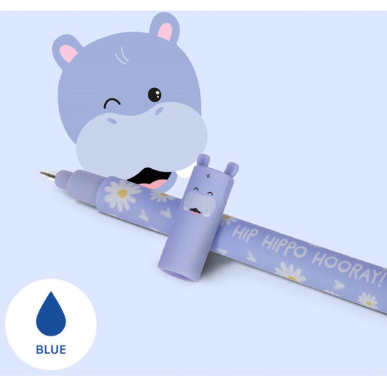 Изтриваема гел химикалка Legami Hippo | Химикали и пишещи средства
