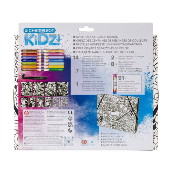 Комплект маркери Blendy Pens, 14 бр. и портфолио | Chameleon