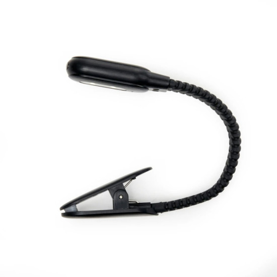 Лампа за четене с USB - черна | Аксесоари за четене