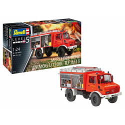 Сглобяем модел Revell Съвременни: Камиони - Пожарникарски камион Mercedes-Benz Unimog U1300L TLF
