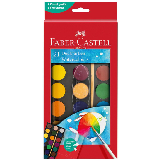 Акварелни бои Faber-Castell - 21 броя