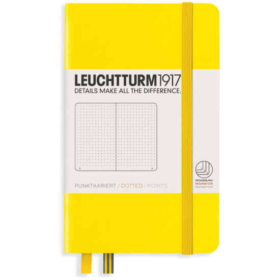 Джобен тефтер Leuchtturm1917 - A6, страници на точки, Lemon