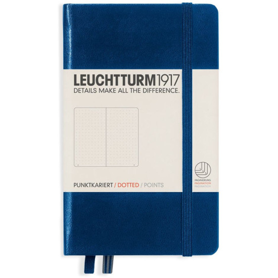 Джобен тефтер Leuchtturm1917 - A6, страници на точки, Navy