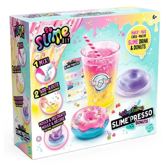 Игрален комплект Canal Toys Slimelicious - Направи си сам напитки и понички от слайм