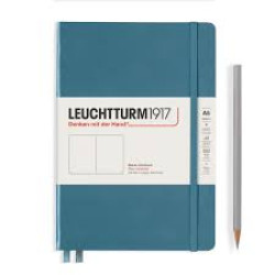 Тефтер Leuchtturm1917 - А5, бели страници, Stone Blue