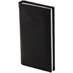 Календар-бележник Spree - С термокорица, 64 листа, черен, 2025