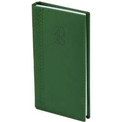 Календар-бележник Spree - С термокорица, 64 листа, зелен, 2025