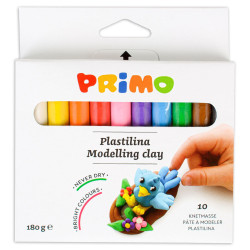 Комплект пластилин Primo - 10 цвята, 180 g Комплект пластилин Primo - 10 цвята, 180 g