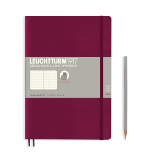 Тефтер B5 Leuchtturm1917, меки корици, Port Red