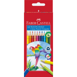 Моливи Faber-Castell - Triangular, 12 цвята Моливи Faber-Castell - Triangular, 12 цвята