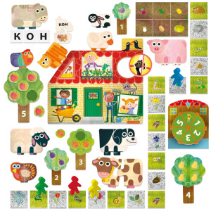 Образователна игра Headu - 6 вида интелигентност, Фермата