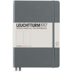 Тефтер Leuchtturm1917 - А5, бели страници, Anthracite