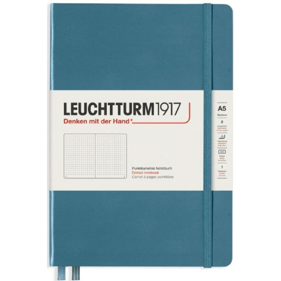 Тефтер Leuchtturm1917 А5 - Medium, тъмносин