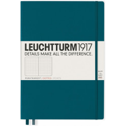 Тефтер Leuchtturm1917 Master Slim - А4+, страници на точки, Pacific Green