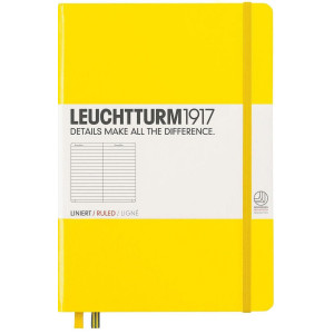 Тефтер Leuchtturm1917 Medium - A5, жълт, страници на редове