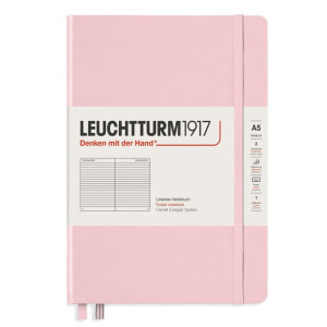 Тефтер Leuchtturm1917 Muted Colours - А5, розов, страници на редове
