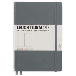 Тефтер Leuchtturm1917 Notebook Medium А5 - Сив, страници на точки