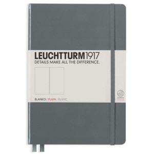 Тефтер Leuchtturm1917 Notebook Medium А5 - Сив, страници на точки