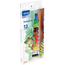 Темперни бои Spree Art - 12 цвята х 12 ml