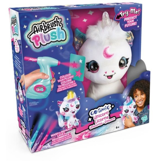 Творчески комплект Canal Toys Airbrush plush - Плюшена играчка за оцветяване, Еднорог