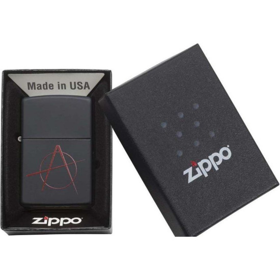 Запалка Zippo - Анархия, матирана