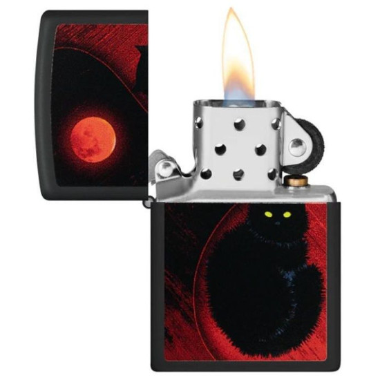 Запалка Zippo - Black Cat Design