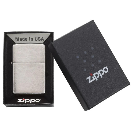 Запалка Zippo Brushed Chrome - класическа, за персонализиране