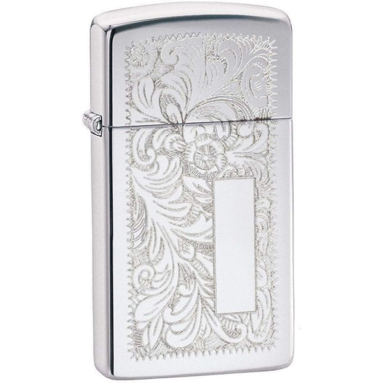 Запалка Zippo Slim - Venetian Polished Chrome