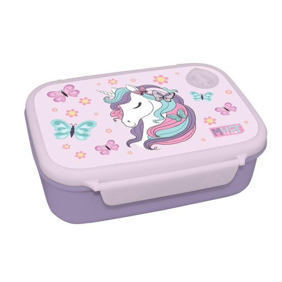 Комплект кутия за храна и бутилка Lovely Unicorn Комплект кутия за храна и бутилка Lovely Unicorn