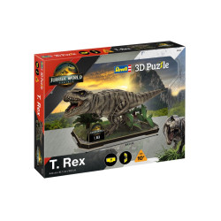 Пъзел, Revell, Джурасик свят Т-рекс 3D, 45 части Пъзел, Revell, Джурасик свят Т-рекс 3D, 45 части