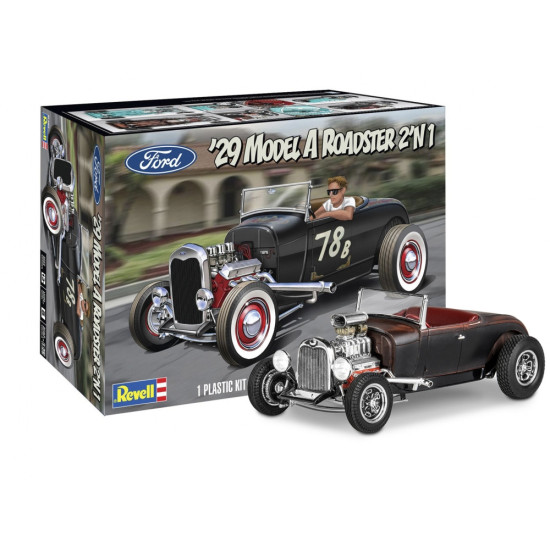 Сглобяем модел, Revell, Автомобил 1929 Ford Model A Roadster, 149 части Сглобяем модел, Revell, Автомобил 1929 Ford Model A Roadster, 149 части