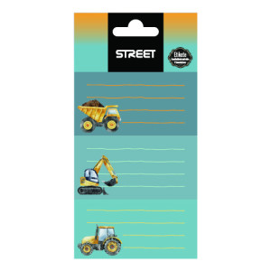 Етикети за тетрадка Street Construct