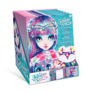 Книжка с 15 двустранни флумастера, оцветявай по номера, Мистерия