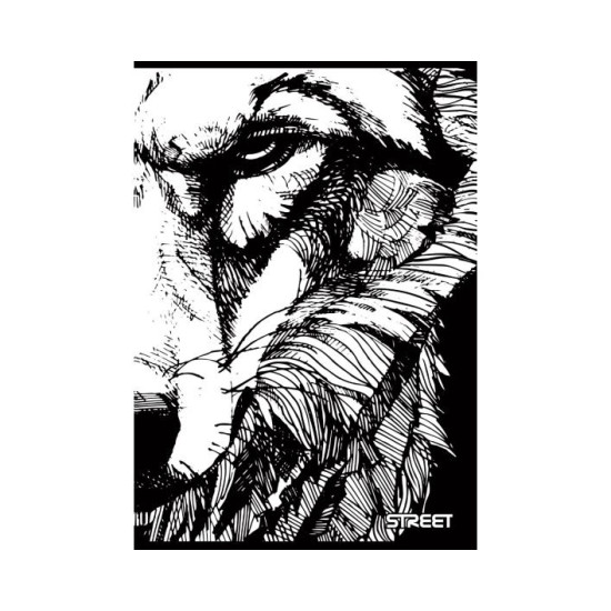 Тетрадка Street Black & White А4, 60 листа с широки редове Тетрадка Street Black & White А4, 60 листа с широки редове