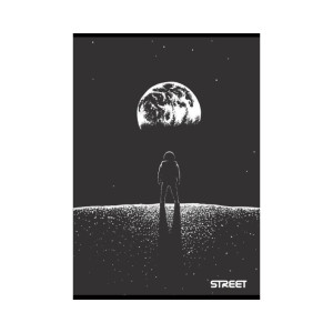 Тетрадка Street Black & White А4, 60 листа с широки редове 