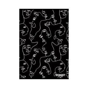 Тетрадка Street Black & White А4, 60 листа с широки редове 