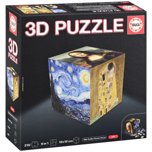 3D Пъзел Educa от 6 x 36 части - Изкуство