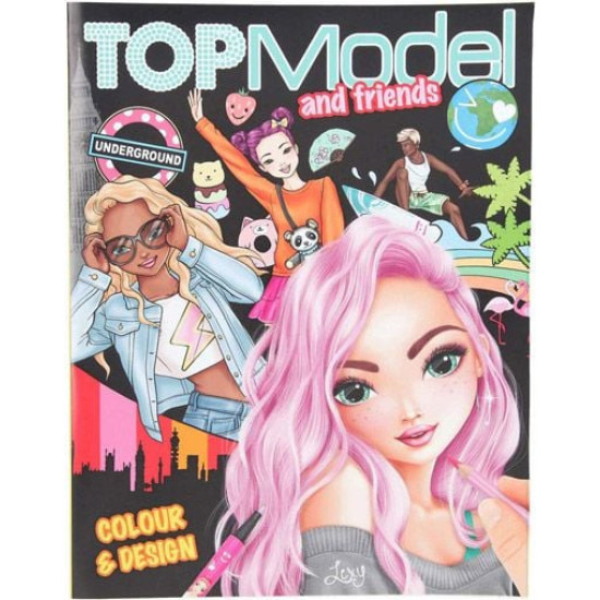 Книжка за оцветяване Top Model & Friends