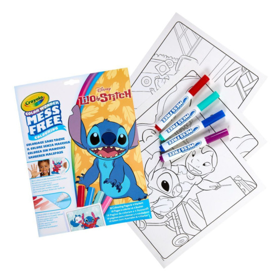 Книжка за оцветяване „Lilo & Stitch“,18 страници + 4 флумастера Книжка за оцветяване „Lilo & Stitch“,18 страници + 4 флумастера
