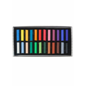 Комплект професионални сухи пастели 24 цв. половинки