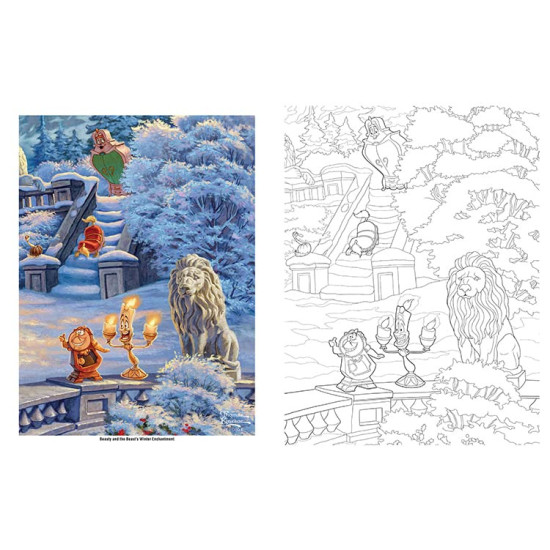 Disney Dreams Collection Thomas Kinkade Studios Disney Princess Coloring Book