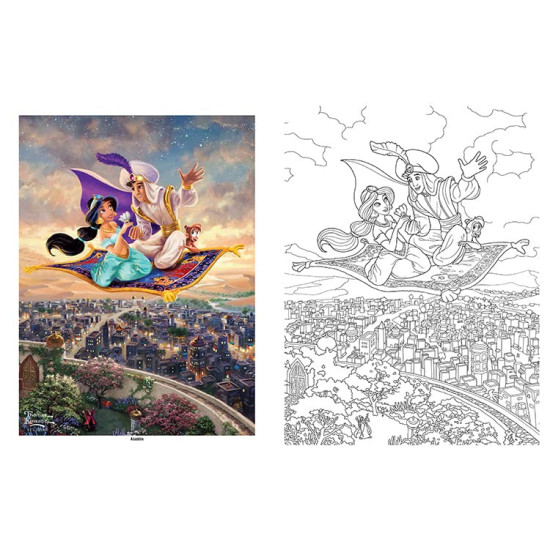Disney Dreams Collection Thomas Kinkade Studios Disney Princess Coloring Book