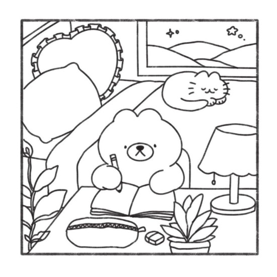 Cosy Calm: Cute and Relaxing Colouring Book | Penguin Books