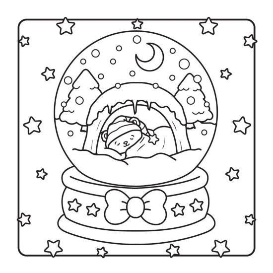 The Snuggly Winter Coloring Book
